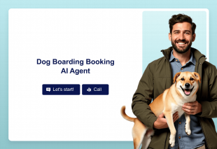 Dog Boarding Booking AI Agent Template Thumbnail