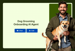 Dog Grooming Onboarding AI Agent Template Thumbnail