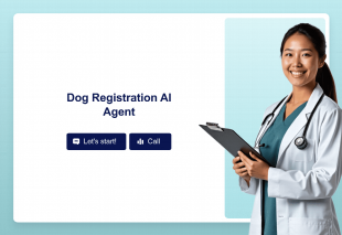 Dog Registration AI Agent Template Thumbnail