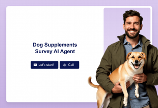 Dog Supplements Survey AI Agent Template Thumbnail
