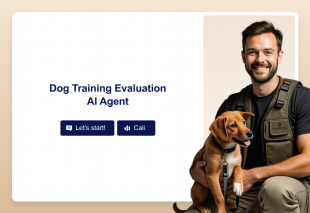 Dog Training Evaluation AI Agent Template Thumbnail
