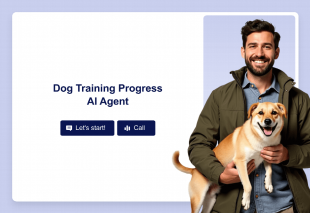 Dog Training Progress AI Agent Template Thumbnail