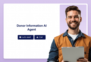 Donor Information AI Agent Template Thumbnail