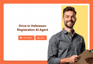 Drive-in Halloween Registration AI Agent Template Thumbnail