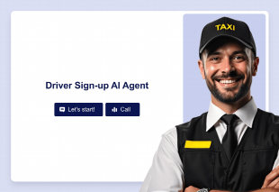 Driver Sign-up AI Agent Template Thumbnail