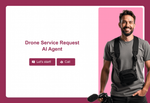 Drone Service Request AI Agent Template Thumbnail