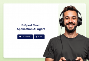 E-Sport Team Application AI Agent Template Thumbnail