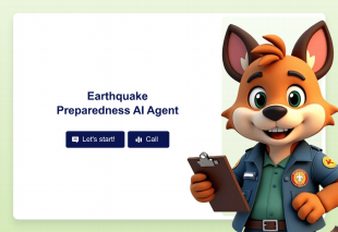 Earthquake Preparedness AI Agent Template Thumbnail