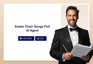 Easter Choir Songs Poll AI Agent Template Thumbnail