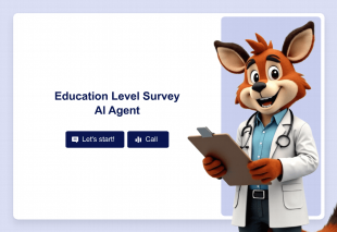 Education Level Survey AI Agent Template Thumbnail
