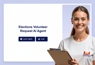 Elections Volunteer Request AI Agent Template Thumbnail
