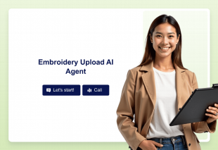 Embroidery Upload AI Agent Template Thumbnail
