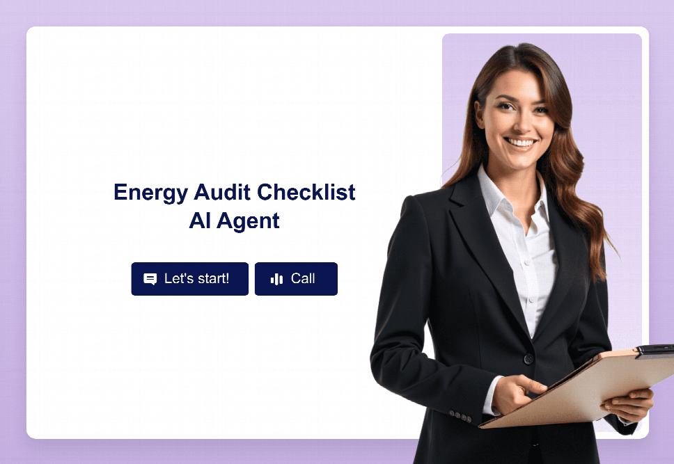 Energy Audit Checklist AI Agent Template | Jotform