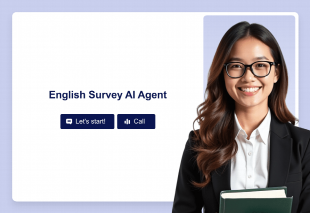 English Survey AI Agent Template Thumbnail