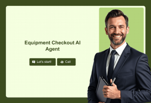 Equipment Checkout AI Agent Template Thumbnail