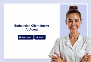 Esthetician Client Intake AI Agent Template Thumbnail