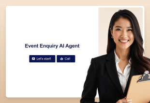 Event Enquiry AI Agent Template Thumbnail