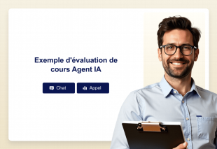 Exemple d'évaluation de cours Agent IA Template Thumbnail