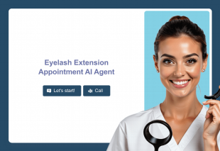 Eyelash Extension Appointment AI Agent Template Thumbnail