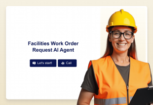 Facilities Work Order Request AI Agent Template Thumbnail