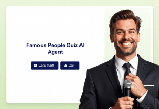 Famous People Quiz AI Agent Template Thumbnail