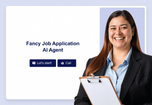 Fancy Job Application AI Agent Template Thumbnail