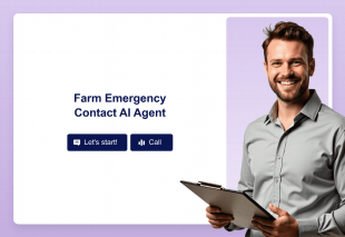 Farm Emergency Contact AI Agent Template Thumbnail