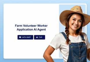 Farm Volunteer Worker Application AI Agent Template Thumbnail