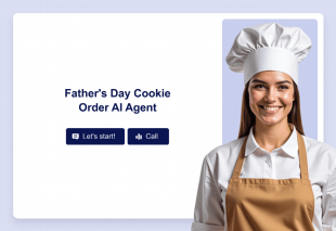 Father's Day Cookie Order AI Agent Template Thumbnail
