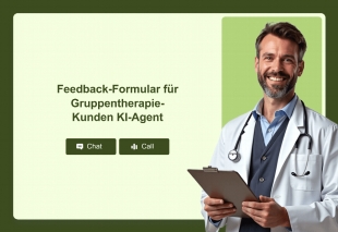 Feedback-Formular für Gruppentherapie-Kunden KI-Agent Thumbnail