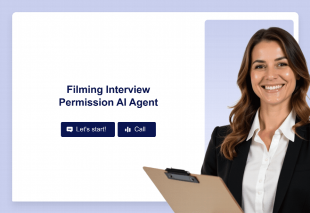Filming Interview AI Agent Template Thumbnail