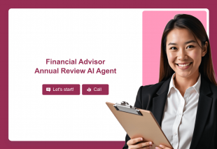 Financial Advisor Annual Review AI Agent Template Thumbnail