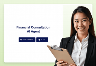 Financial Consultation AI Agent Template Thumbnail