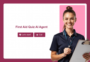 First Aid Quiz AI Agent Template Thumbnail