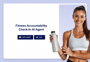 Fitness Accountability Check-In AI Agent Template Thumbnail