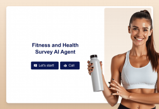 Fitness and Health Survey AI Agent Template Thumbnail
