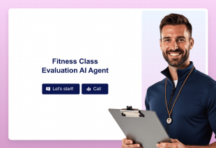 Fitness Class Evaluation AI Agent Template Thumbnail