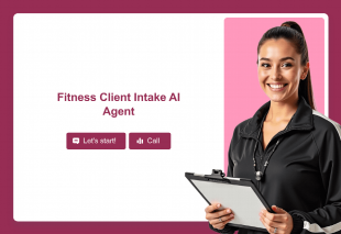 Fitness Client Intake AI Agent Template Thumbnail