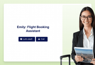 Flight Booking AI Agent Template Thumbnail