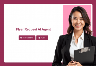 Flyer Request AI Agent Template Thumbnail
