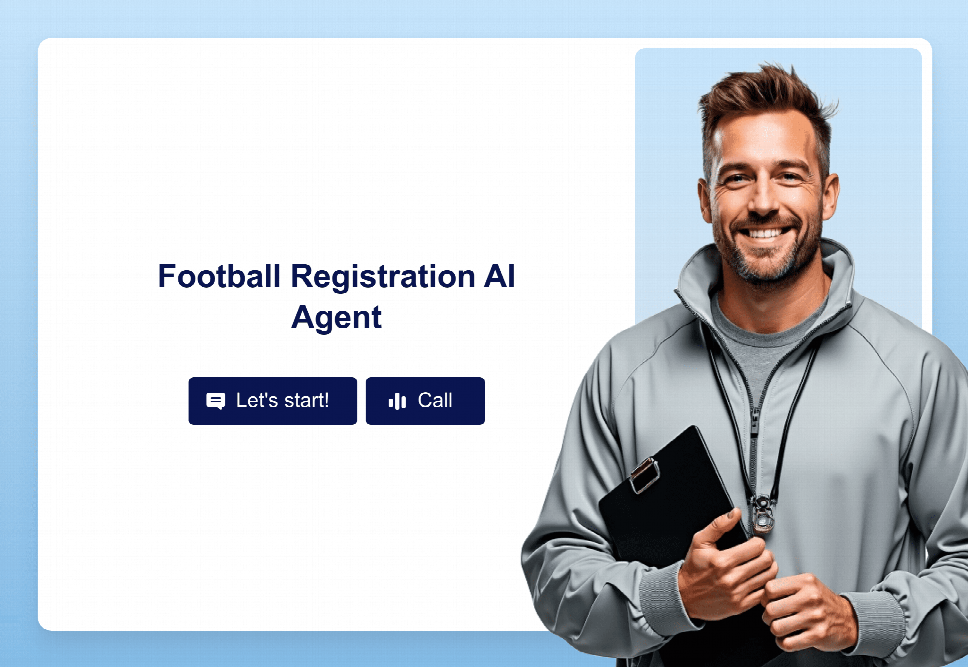 Football Registration AI Agent Template | Jotform