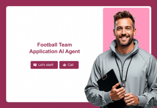 Football Team Application AI Agent Template Thumbnail