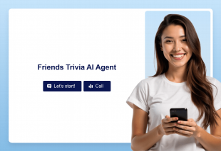 Friends Trivia AI Agent Template Thumbnail