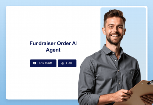 Fundraiser Order AI Agent Template Thumbnail