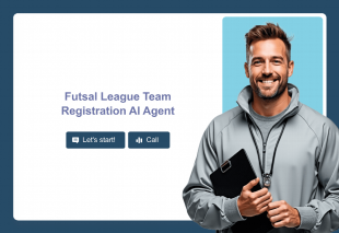Futsal League Team Registration AI Agent Template Thumbnail
