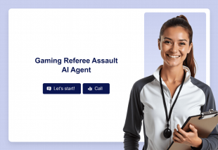 Gaming Referee Assault AI Agent Template Thumbnail