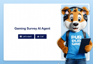 Gaming Survey AI Agent Template Thumbnail