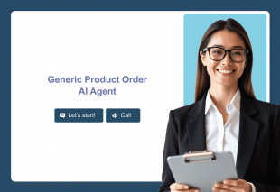 Generic Product Order AI Agent Template Thumbnail