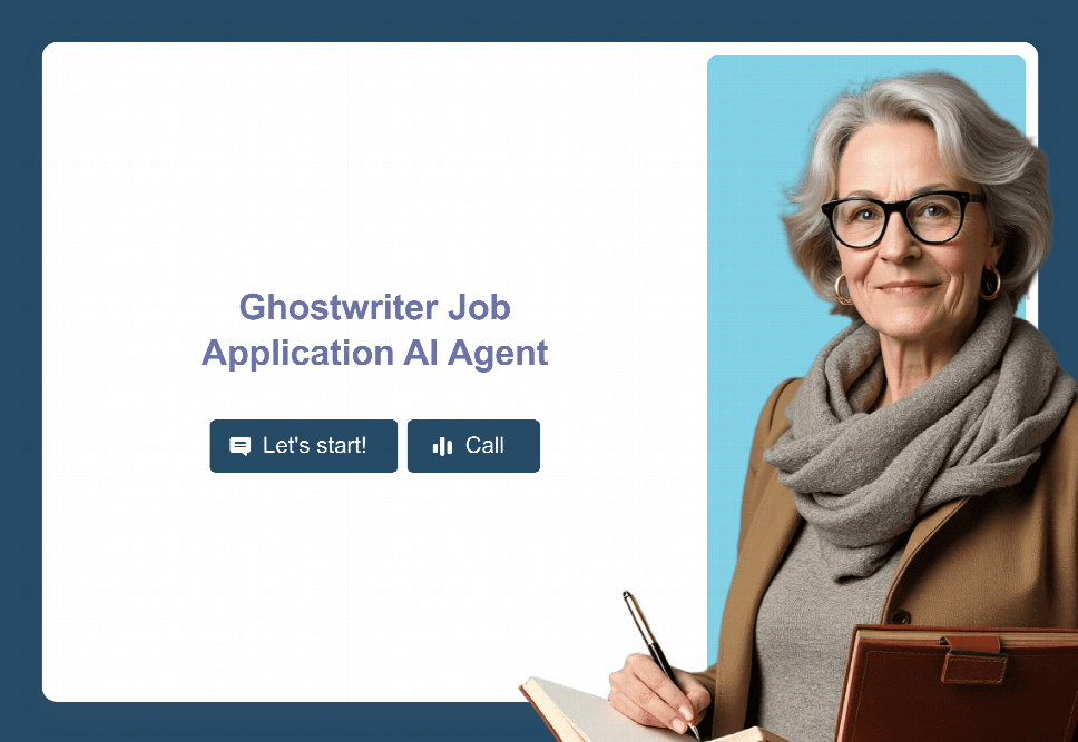 Ghostwriter Job Application AI Agent Template | Jotform