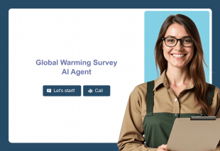 Global Warming Survey AI Agent Template Thumbnail